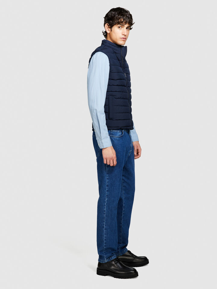 Padded vest - men's puffer jackets and coats - Dark Blue | Sisley image number 2